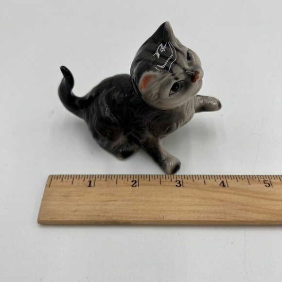 Cat- Kitten- Figurine- Tabby Vintage ceramic - Picture 4 of 4